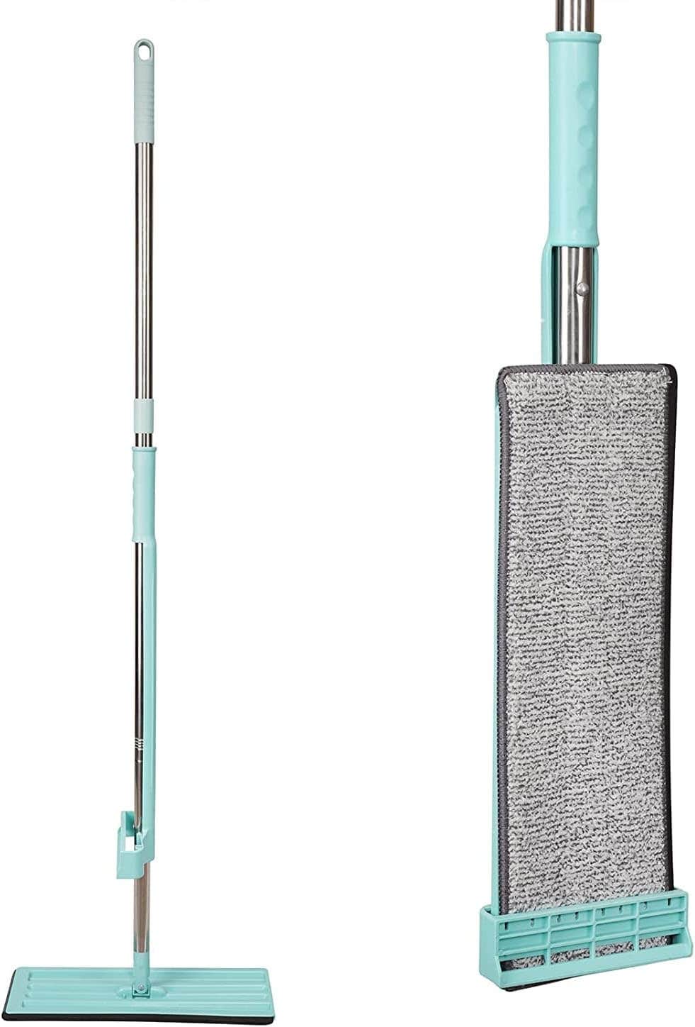 FDWG Self-Wringing Microfiber Flat Mop - Multicolour