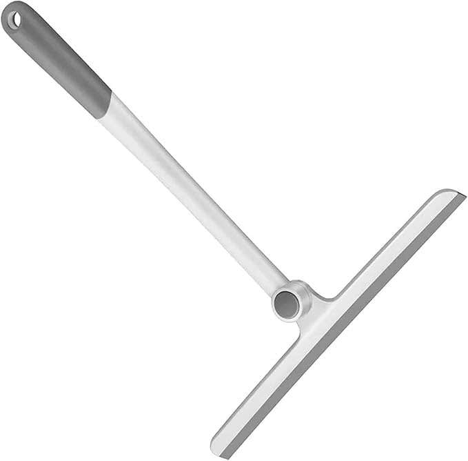 360° Rotatable Glass Window Squeegee with Long Handle - Blue Granite