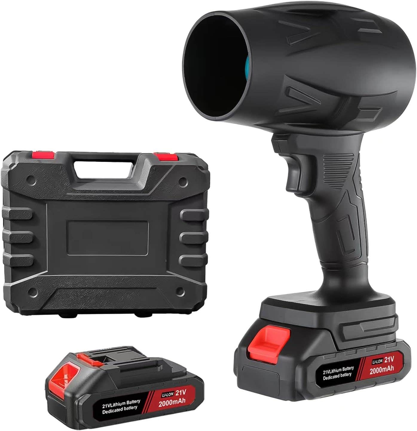 Towiac Small Cordless Leaf Blower with 2 Batteries - Powerful 130,000RPM Dust Blower for Keyboard, Car, and Outdoors