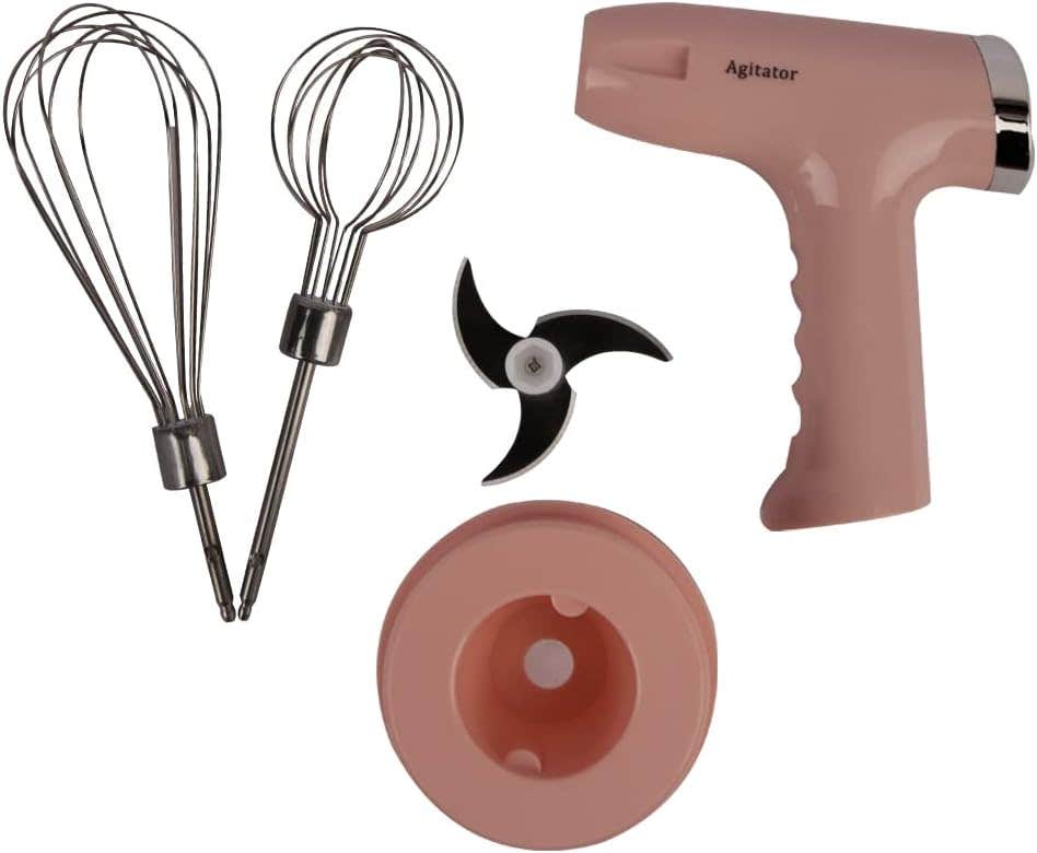 Generic Multicolor Egg Beater with Removable Bowl - Plastic Kitchenware