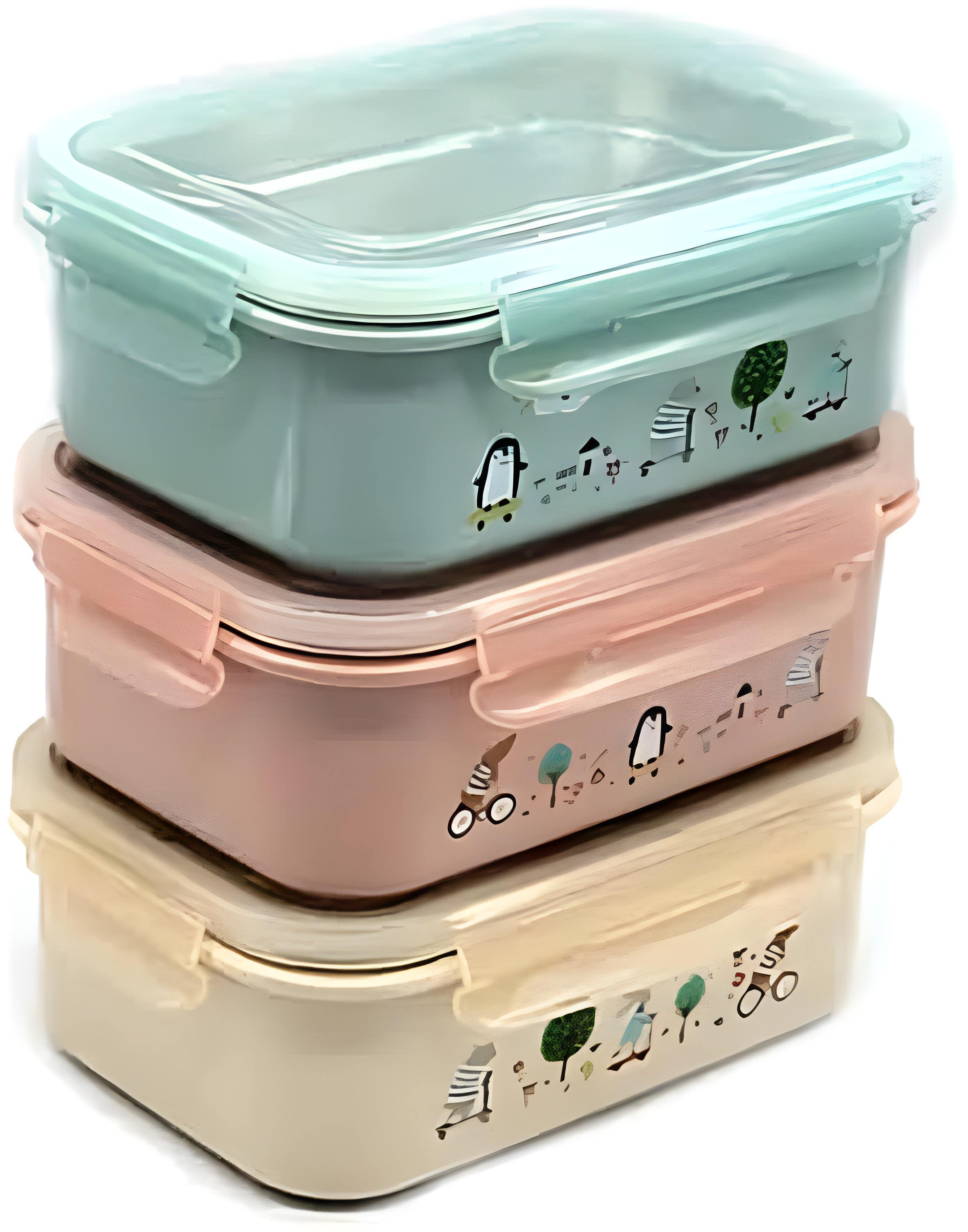 Generic Multi Color BPA-Free Lunch Box - 1.5L Capacity