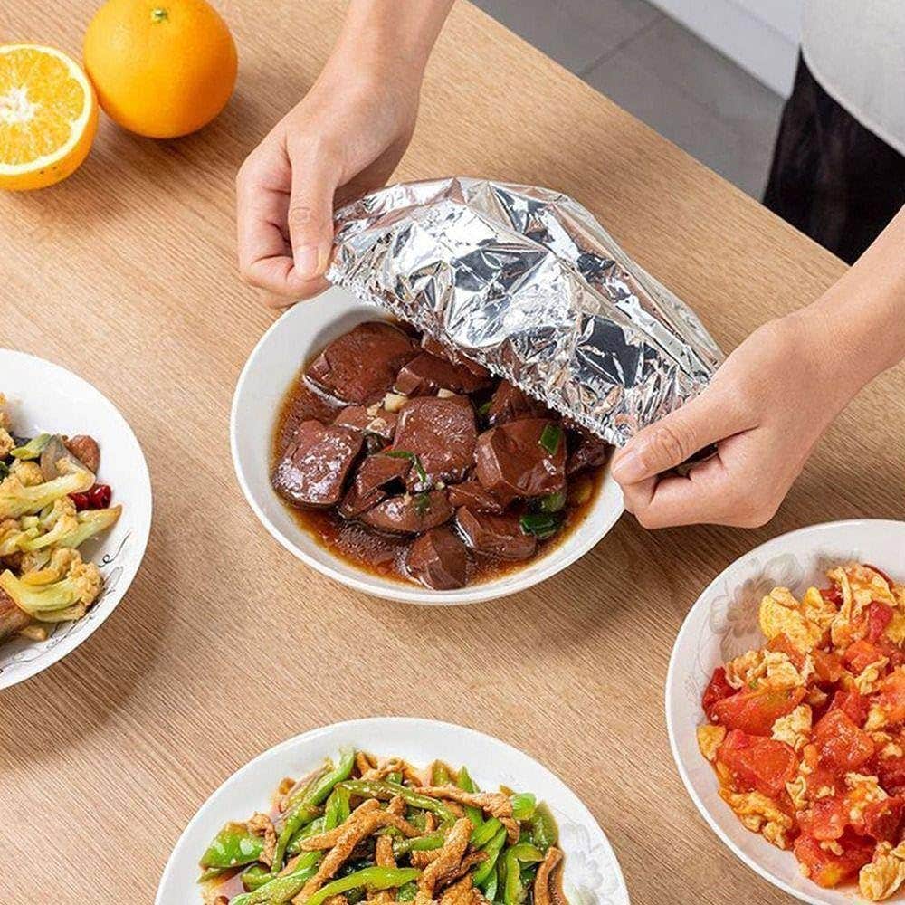 Generic Aluminum Foil Food Storage Covers - 50 Pack