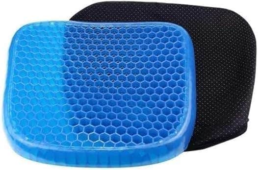 Breathable Gel Seat Cushion for Pressure Relief - Multi-Use Support for Back Pain
