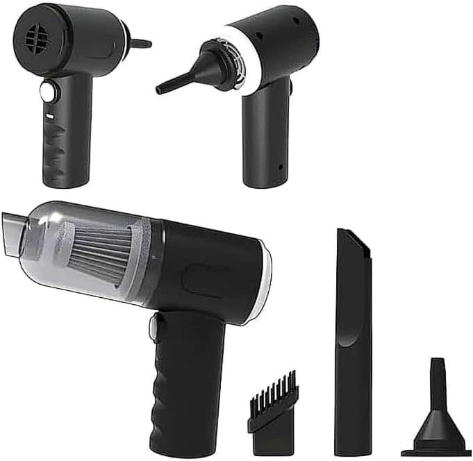 OVA Portable USB Handheld Vacuum Cleaner - Powerful Suction, Lightweight - Black