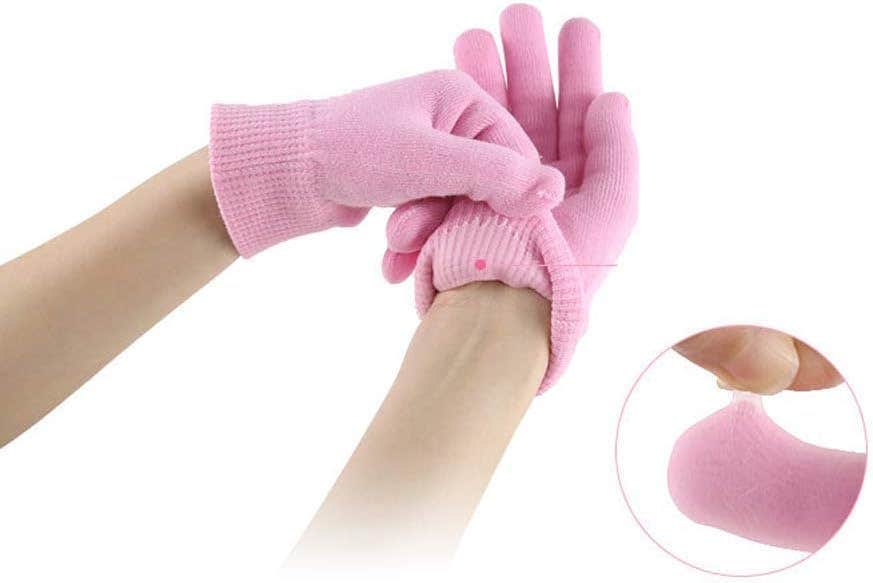 Moisturizing Gel Hand Gloves for Dry Skin Care - Reusable Spa Treatment