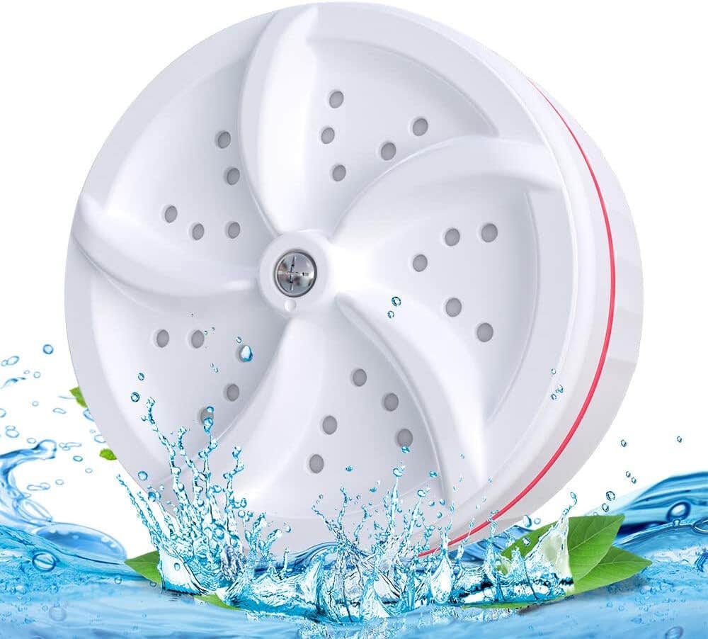 Portable Ultrasonic Mini Washing Machine | 1kg Capacity | USB Powered | White