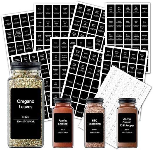 El Arosa Spice Set - 18 Pieces Glass + Chic Wooden Ladder