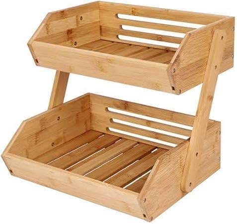 Beech Wood Spice Jar Holder | Kitchen Organization Stand