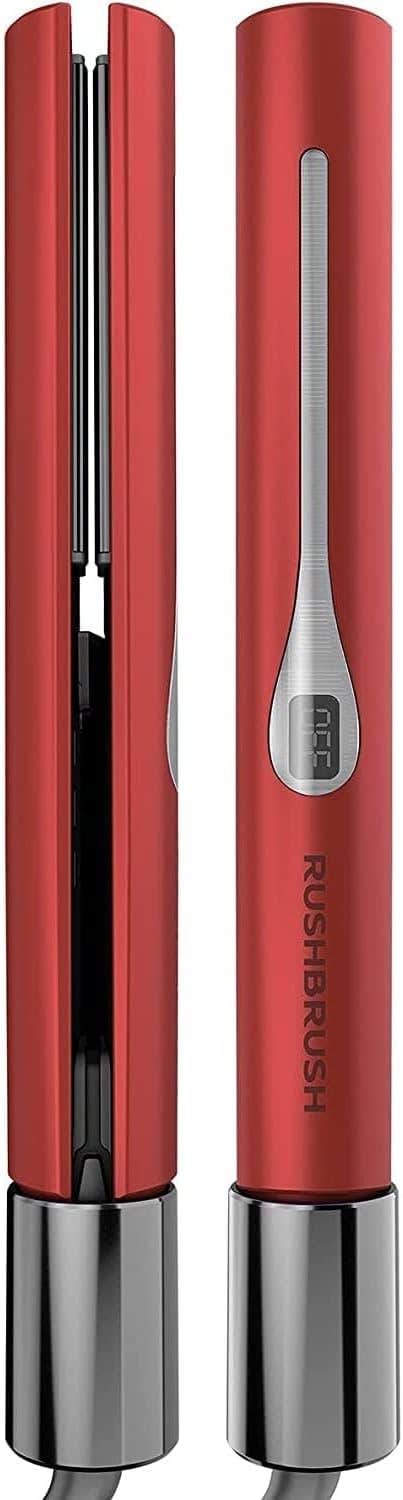 Rush Brush X2 Infra Revolver Red Styler with Ionic Technology - Salon Quality Hair Styling