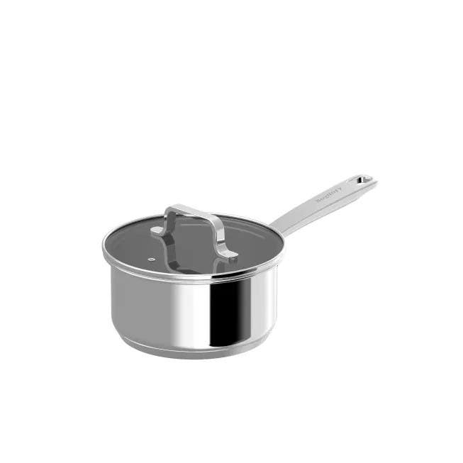 BergHOFF Helix Pot with Glass Lid, 16 cm -Stainless Steel
