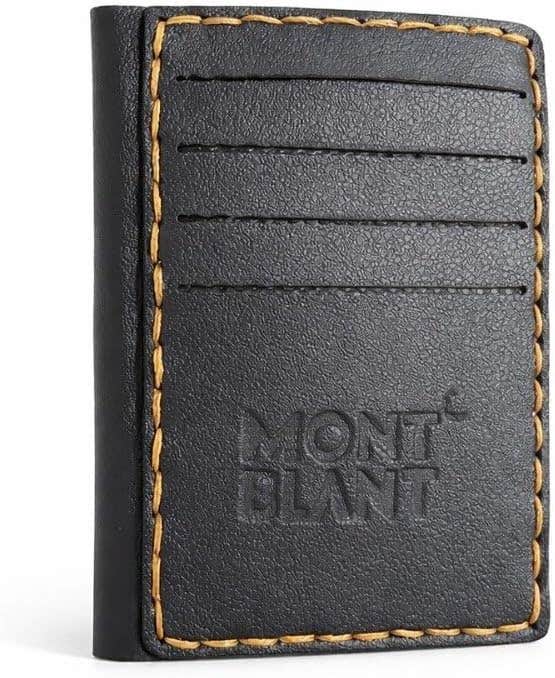 Men's Genuine Leather Multi Pocket Wallet - Black/Brown