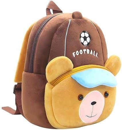 Kids Penguin Plush Backpack, Orange, Kindergarten Daycare Bag