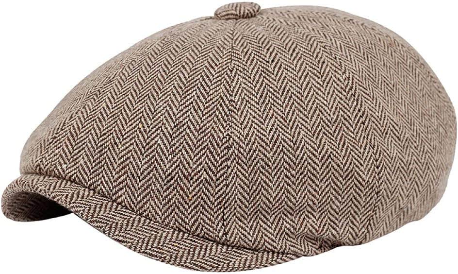 Goodern Men's Cotton Flat Cap Ivy Gatsby Newsboy Hat