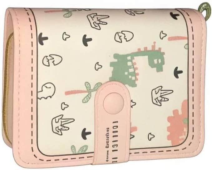 Pink Multifunction Women's Wallet with Coin Purse and Card Slots