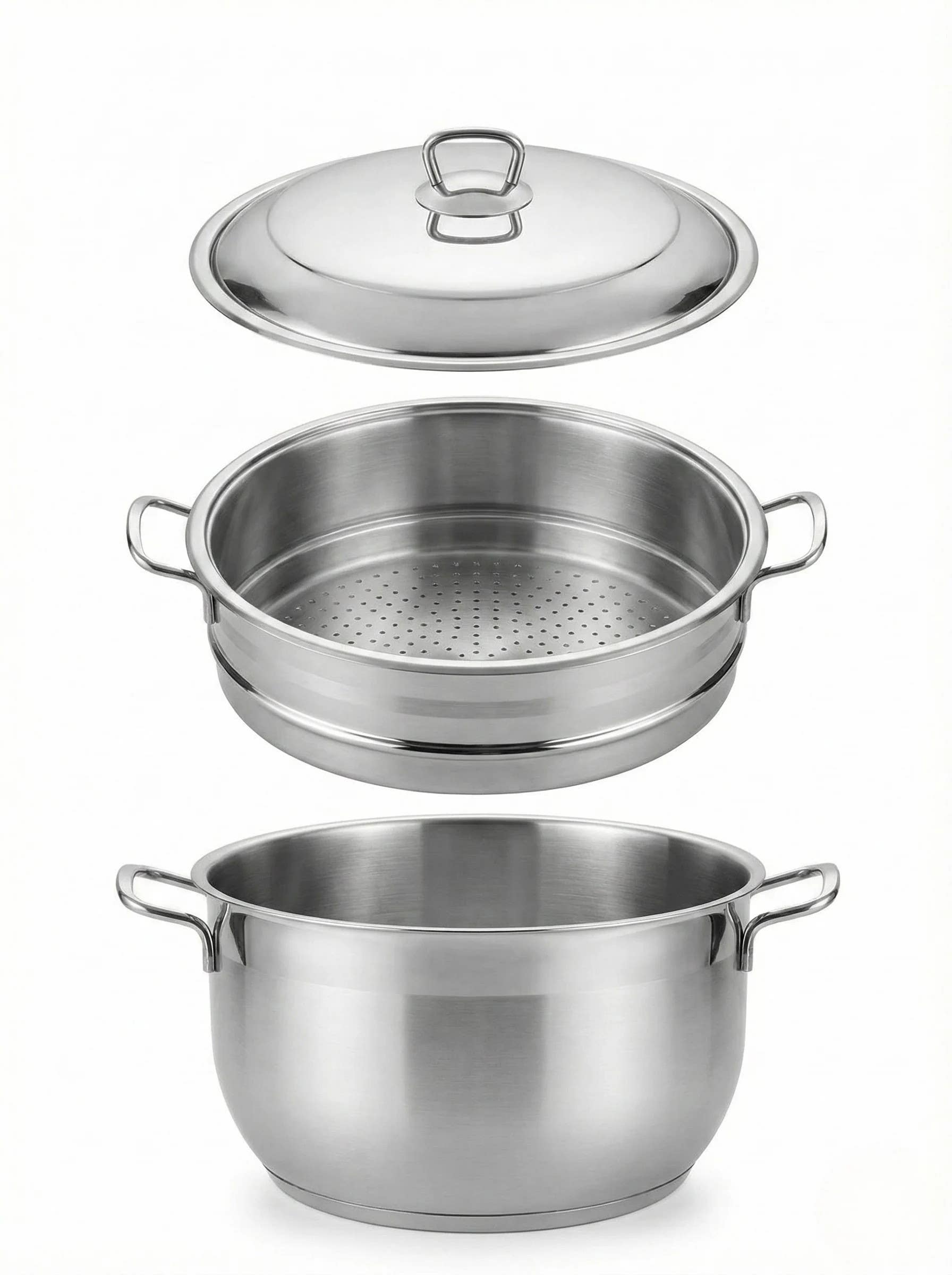 Steam Cooking Pot Set - 3 PCS (32 cm)