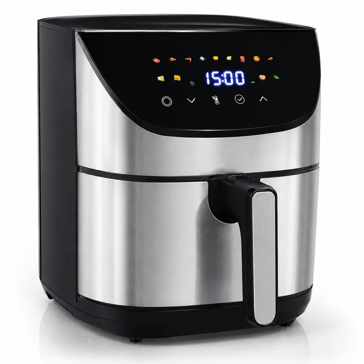 PHILIPS Air Fryer HD9710 - 12L, 2400W, Touch Screen, Oil-Free, Stainless Steel, Black Silver