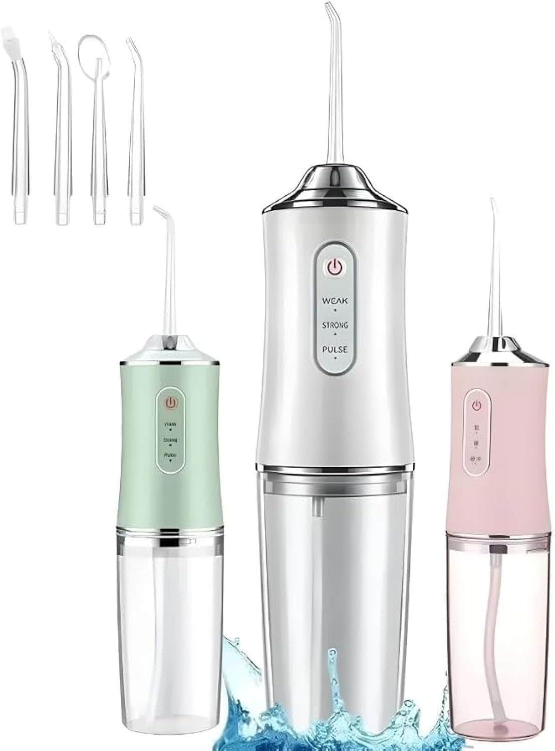 ATT BRAZIL Oral Irrigator - Advanced Water Jet for Deep Dental Cleaning, White