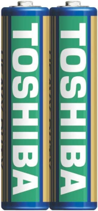 Toshiba R03KG(B) SP-2TGC Heavy Duty AAA Carbon Zinc Batteries, 1.5 V, 2 Pieces