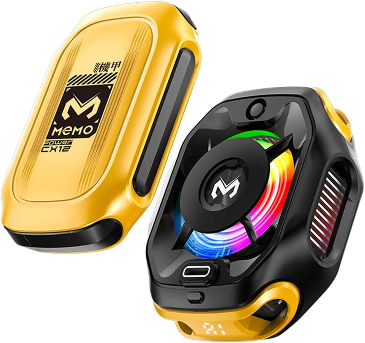 Cubonic CX12 Mobile Phone Cooler with Digital Display & Battery Pack - Gaming & Live Streaming Cooling Fan