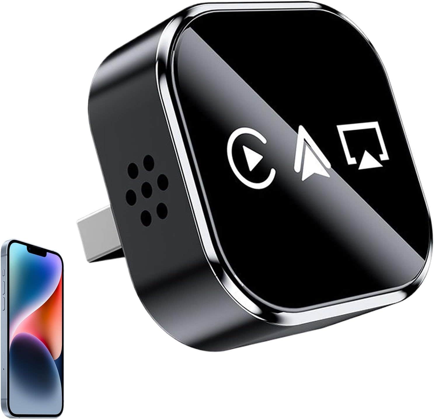 Youany Car Screen Mirroring Adapter for iOS Phone - Wireless Play & Video Converter
