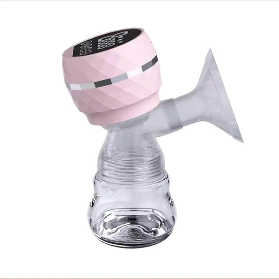 Electric Breast Pump with Noise Reduction & USB Rechargeable - Pink Silicone, BPA-Free