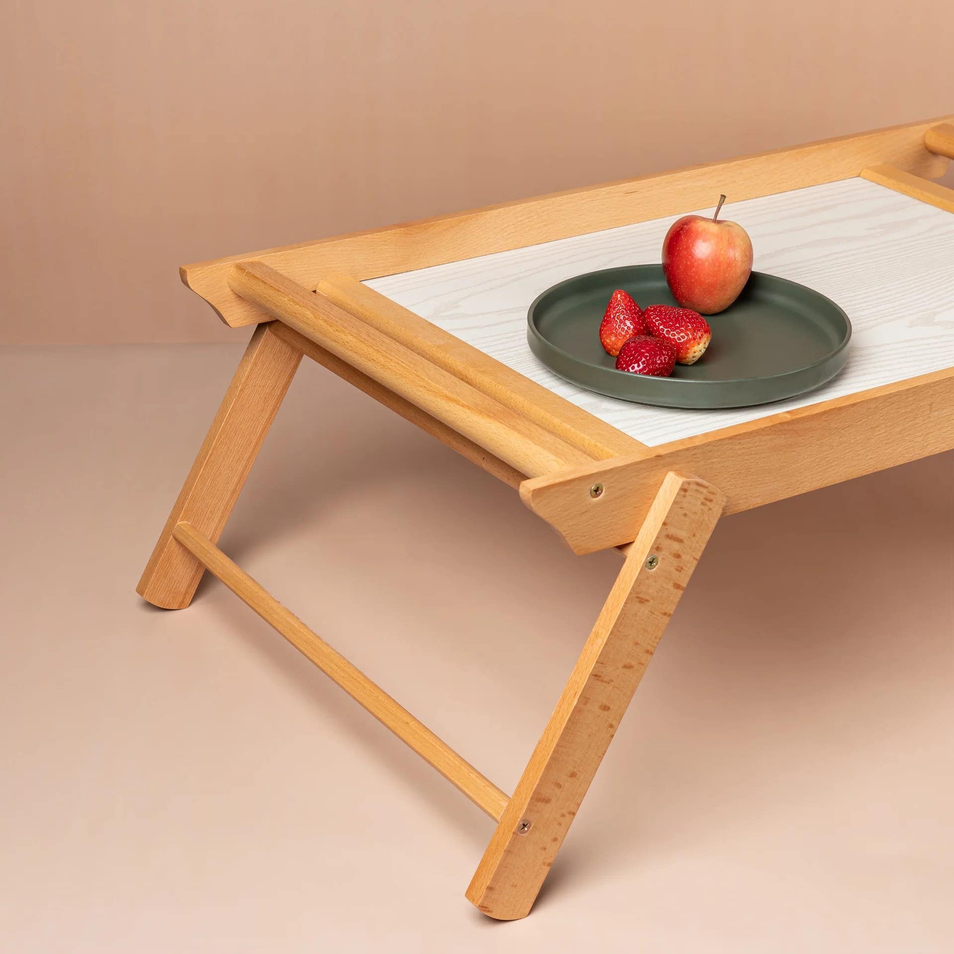 HomePro Breakfast Tray - Wooden Serving Tray for Bed & Coffee Table - 70 x 40 cm