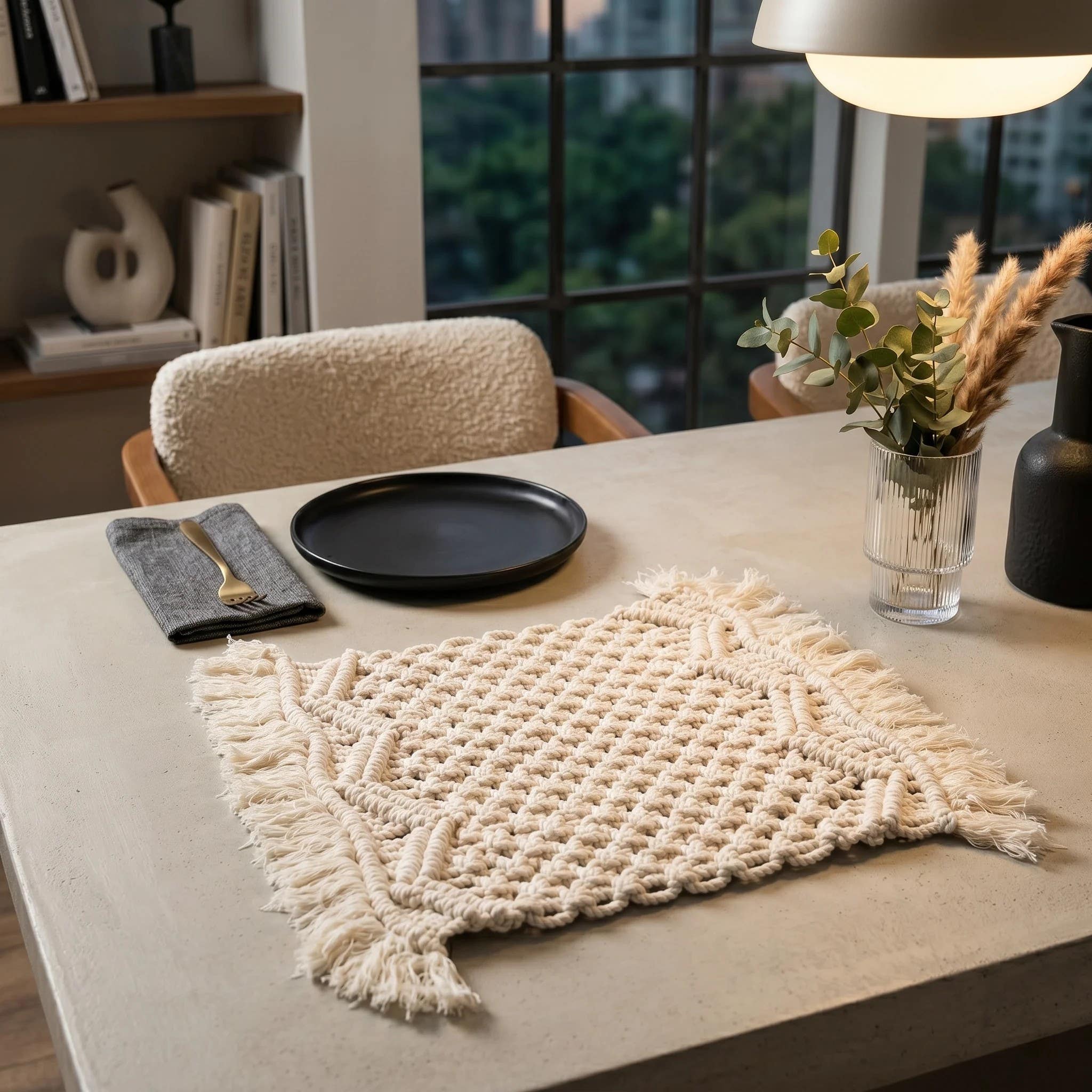 Handmade Natural Fibre Placemat - Artisan Dining Essential