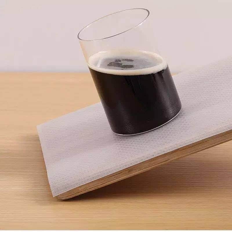 Generic EVA Shelf Liner - Transparent White, Waterproof, 45x3 cm