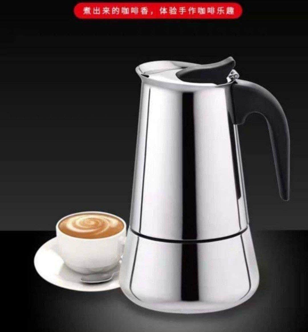 Elegant Turkish & Arabic Coffee Maker - 4 Cup Capacity & Ergonomic Anti-Heat Handle