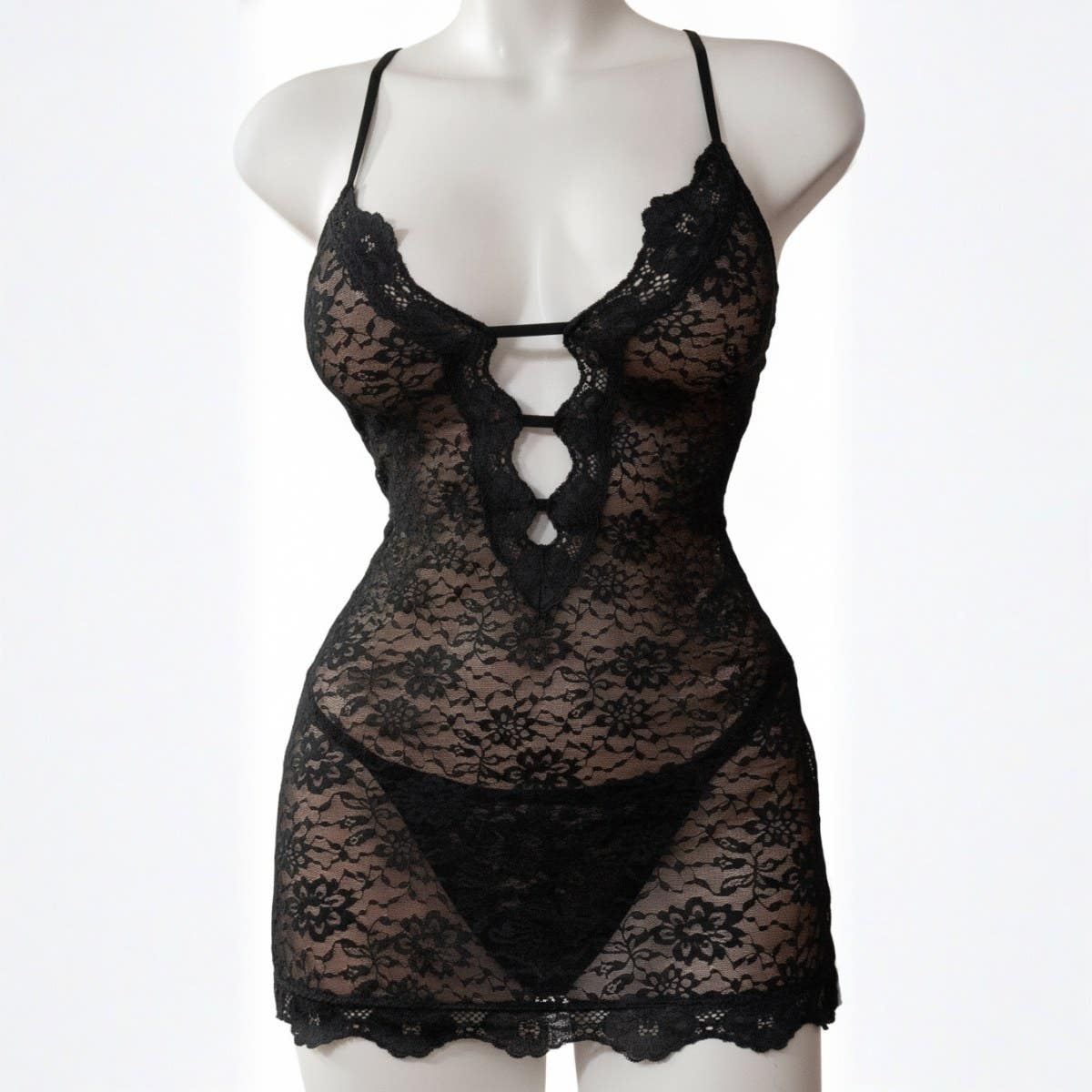 Women's Nightgown - Gamal Sons, Short - Black