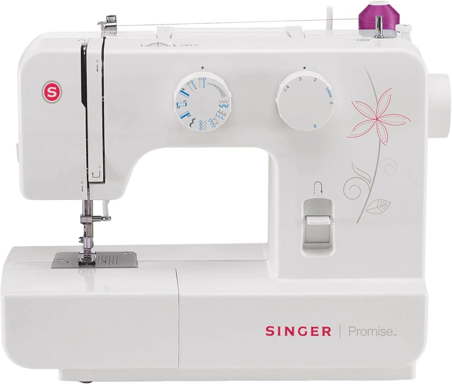Singer Sewing Machine - Metal & Plastic - White