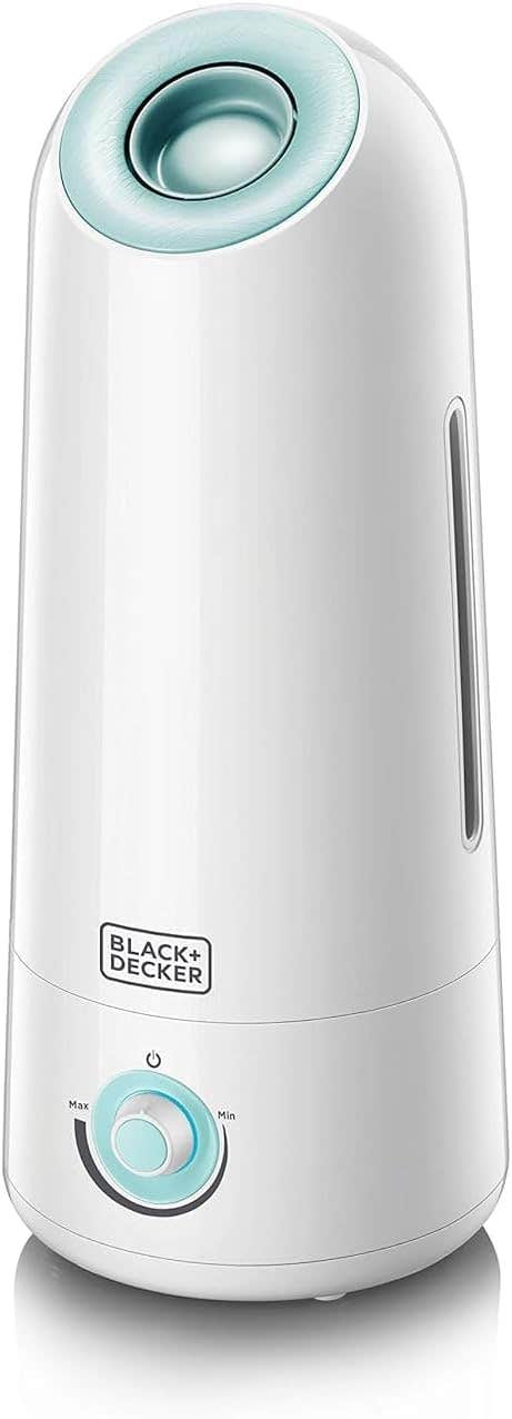 BLACK+DECKER HM5000 Ultrasonic Air Humidifier - 5L, 25W - White