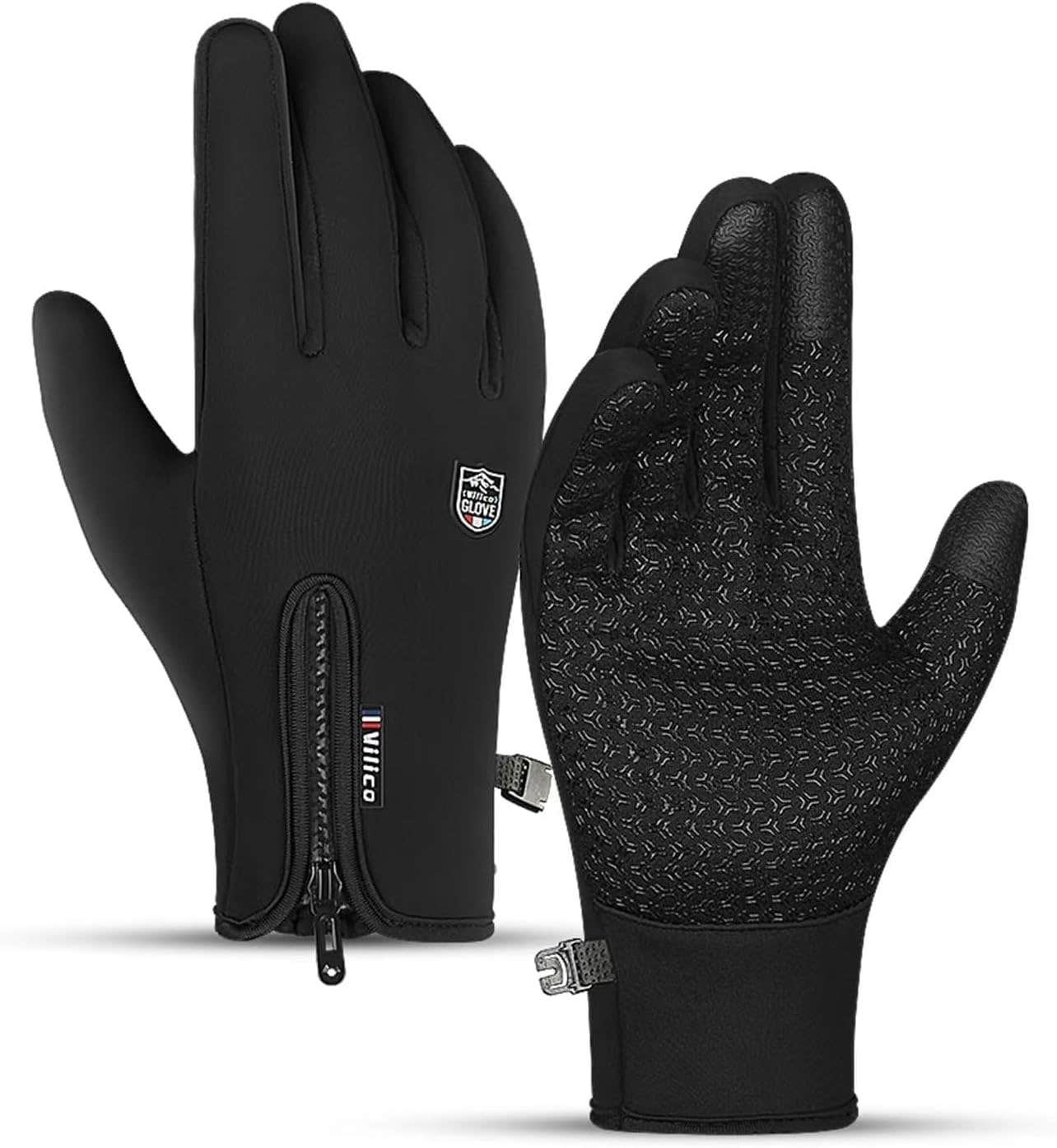 TEMEI Winter Thermal Waterproof Touch Screen Gloves for Men and Women