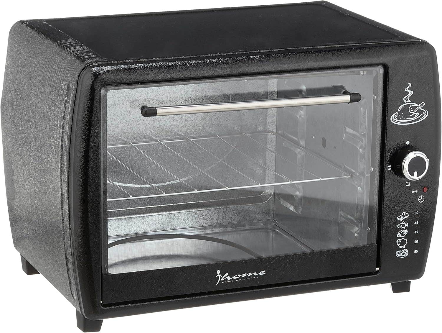 iHome Stainless Steel Electric Oven Thermostat, 1200W, 40L, Black