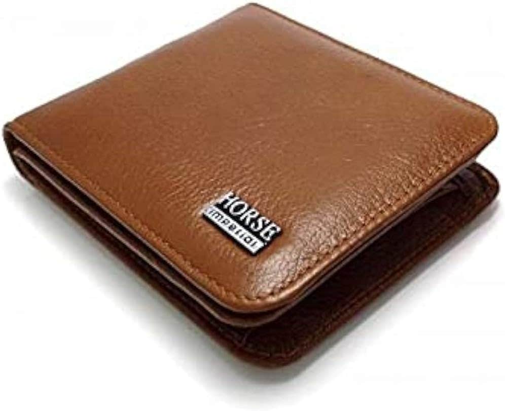 Imperial HORSE Men's Leather Bifold Wallet in Brown with Card Holder