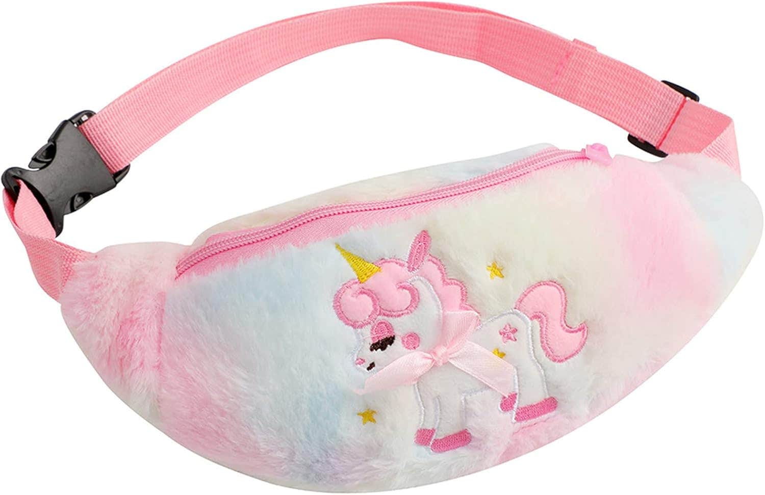 BOLLEY JOSS Unicorn Plush Waist Pack for Kids