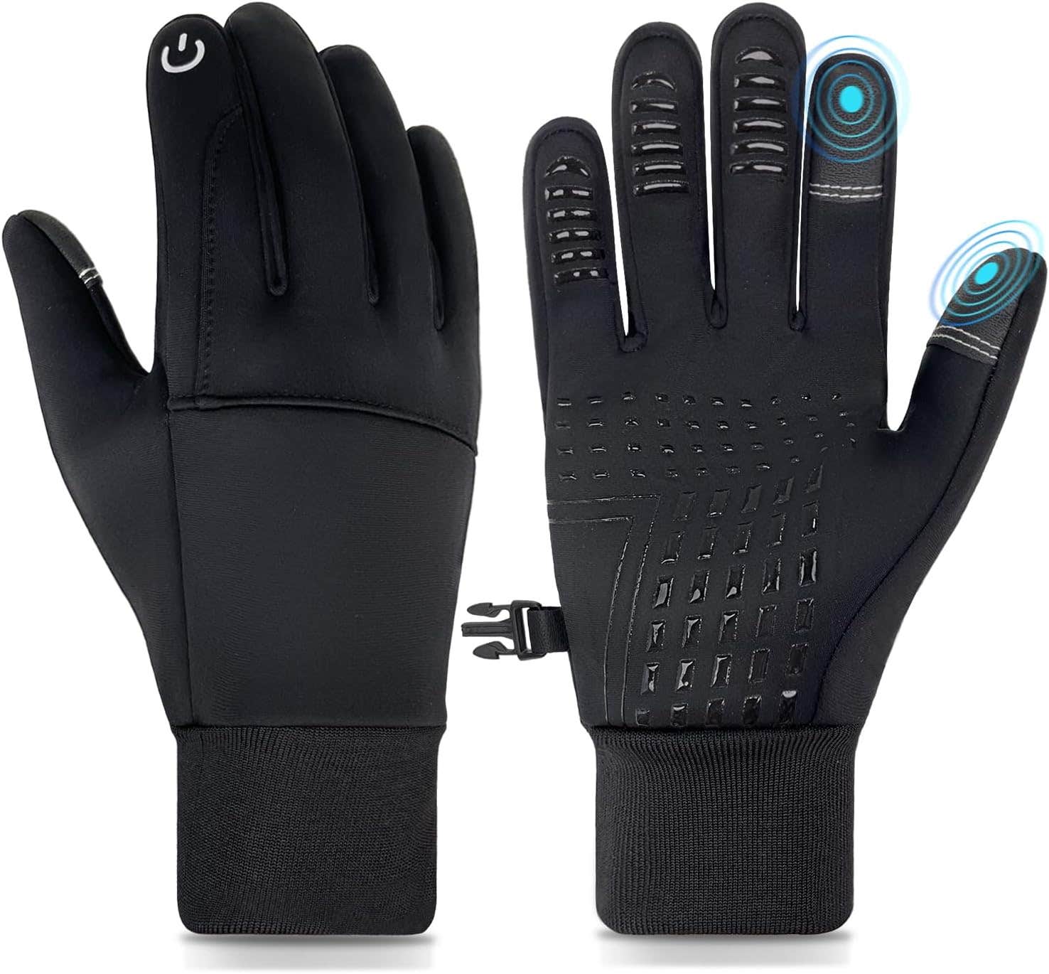 HOPSOOKEN Thermal Fleece Windproof Waterproof Touch Screen Winter Sports Gloves