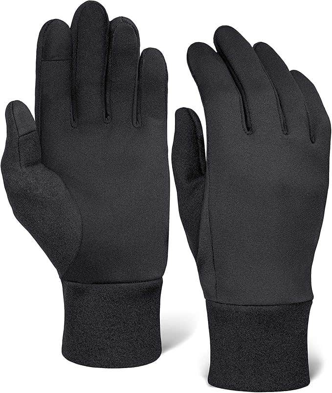 Winter Thermal Padded Cycling Gloves for Men and Women - Black XL