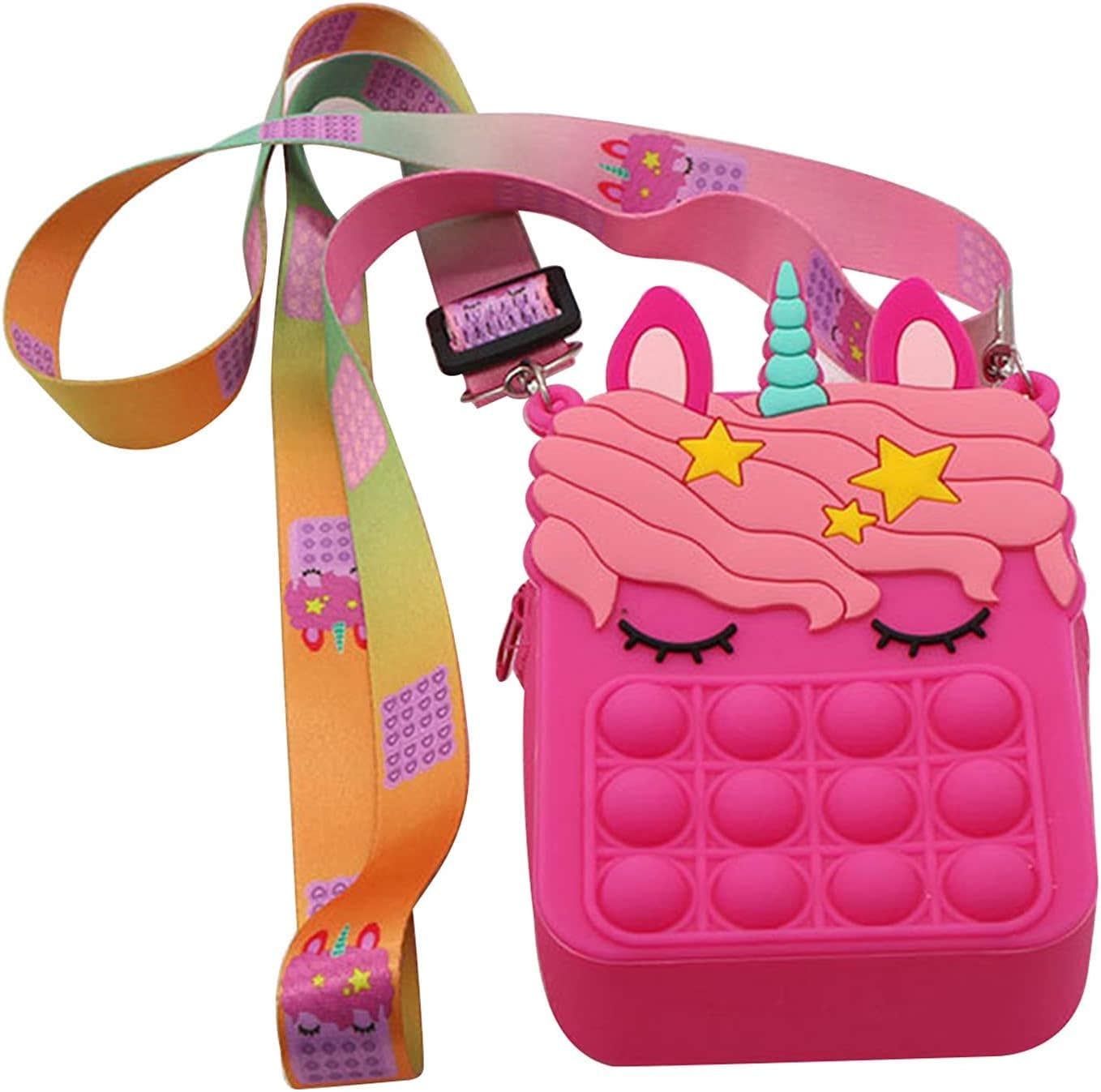 VTRZ Pop Fidget Toys It Crossbody Purse Bags for Women Girls, Push Bubble Fidget Sensory Toys Crossbody Handbag Shoulder Bag, Stress Release Toys Small Purse (Crossbody Purse Bags#4)