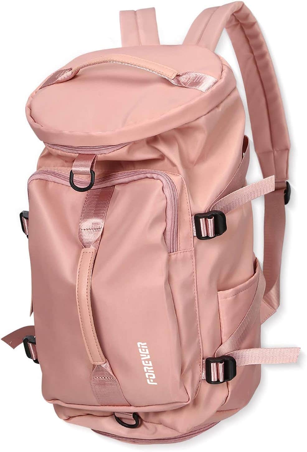 SEAFEW Gym Travel Backpack Outdoor Carry on Backpack with Shoes Compartment Convertible Waterproof Basketball Rucksack for sports, M