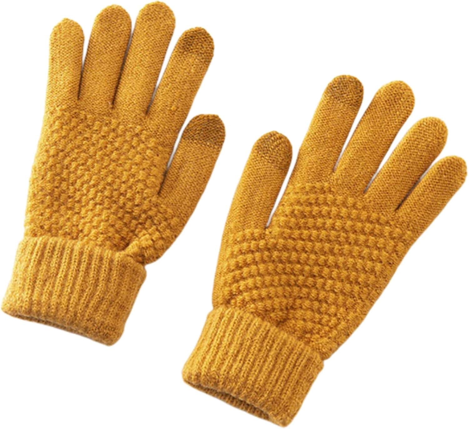 POSICHE Touchscreen Winter Gloves | Warm Knitted Male & Female Driving Gloves
