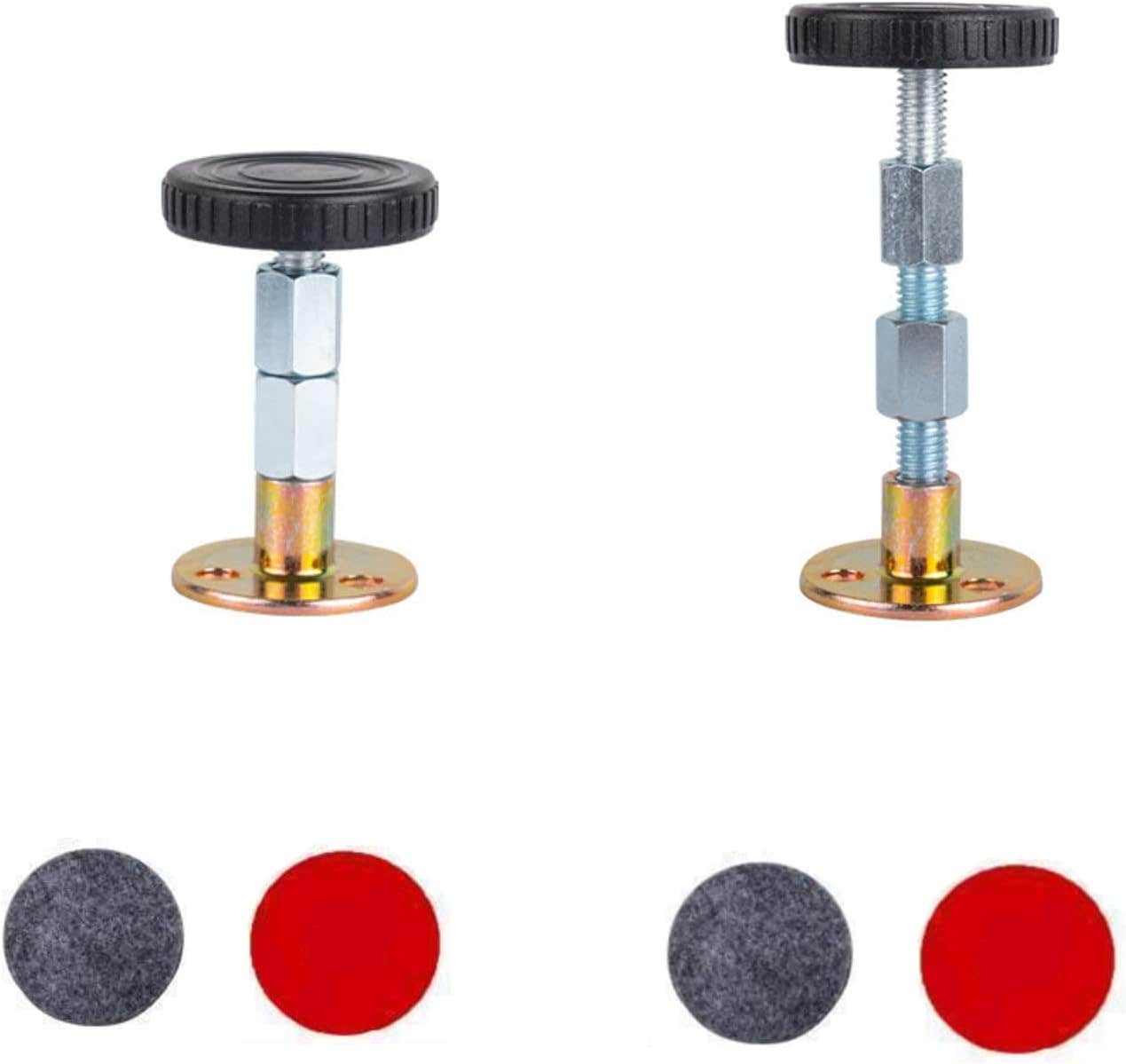 Adjustable Metal Bed Frame Anti-Shake Fixer 2-Pack, Black - CONGGUAN