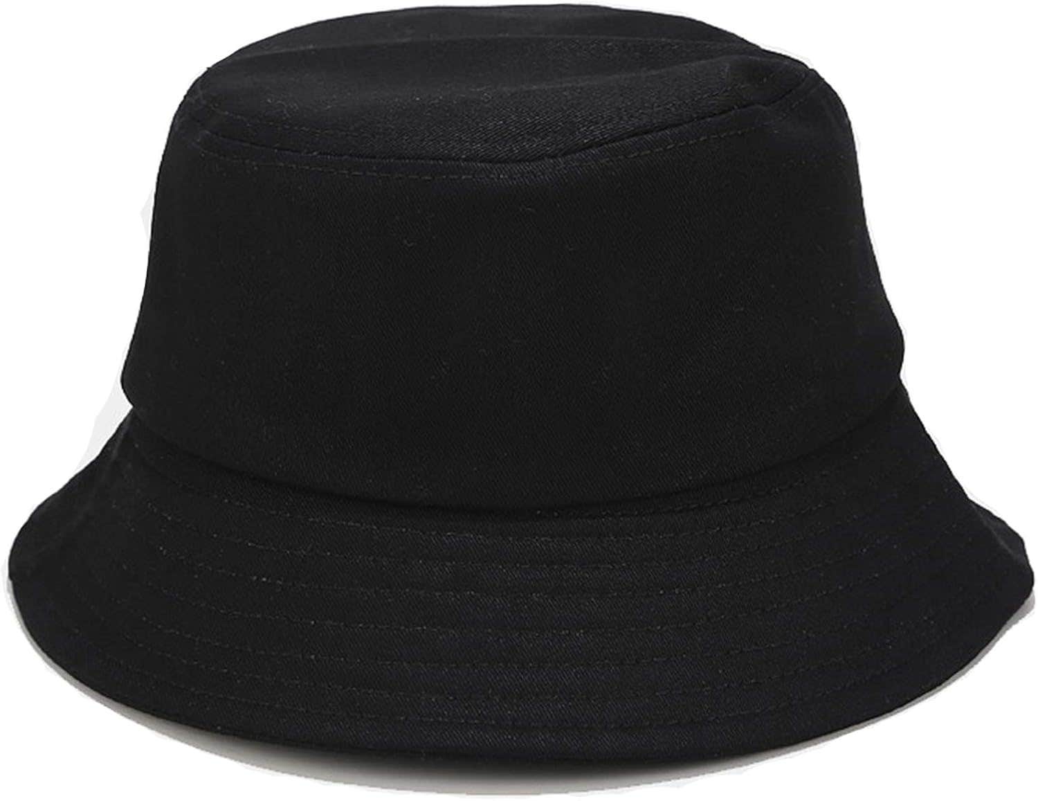 EXTRACARE Cotton Bucket Sun Hat - Black, Adjustable Size