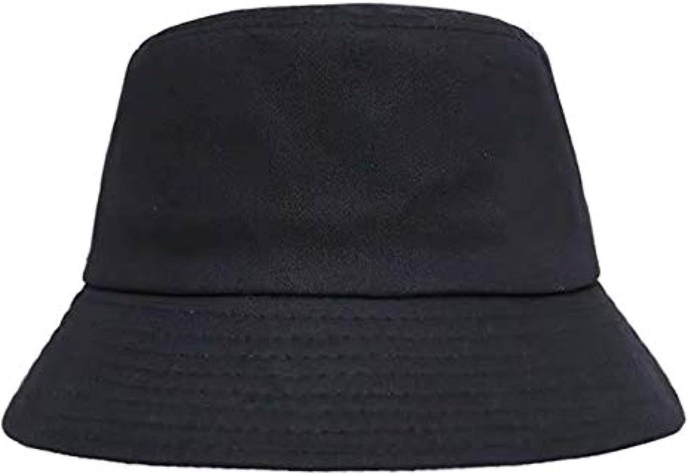 Unisex Sun UV Protection Wide Brim Outdoor Bucket Hat (Black)