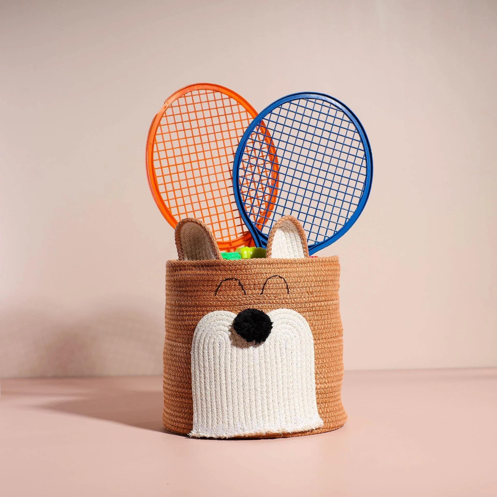 HomePro Happy Fox Storage Basket - 30cm Toy & Accessory Organizer