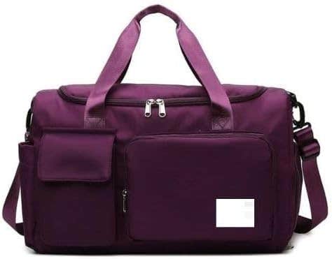Sanghariyat® Large Capacit Folding Travel Duffel Gym Bag Portable Lightweight Foldable Carry Luggage Bag Waterproof Travel Bag Tote Gym Shoe Bag for Swimming Hiking for Women【Colors as Per Stock】