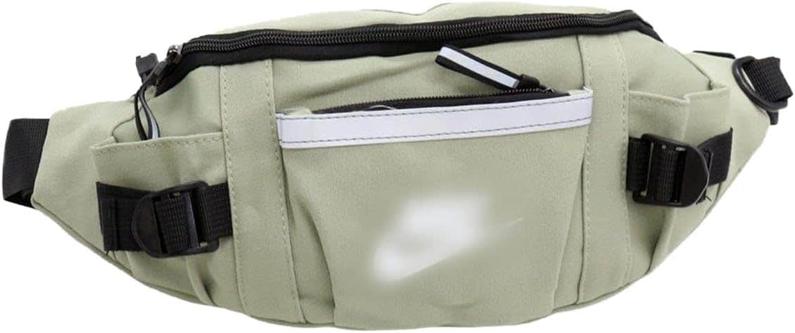 Crossbody Waist Bag, Lightweight Belt Bag for Travel, Walking, Running, Hiking, Cycling, Easy to Carry Any Phone, Wallet (Green)