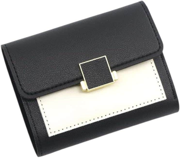 Beautiful Square-Pendant Bi-Fold RFID Blocking 3-Comapertment Wallet for Girls | PU Leather Stylish Wallet for Women & Girls | Return Gifts for Women