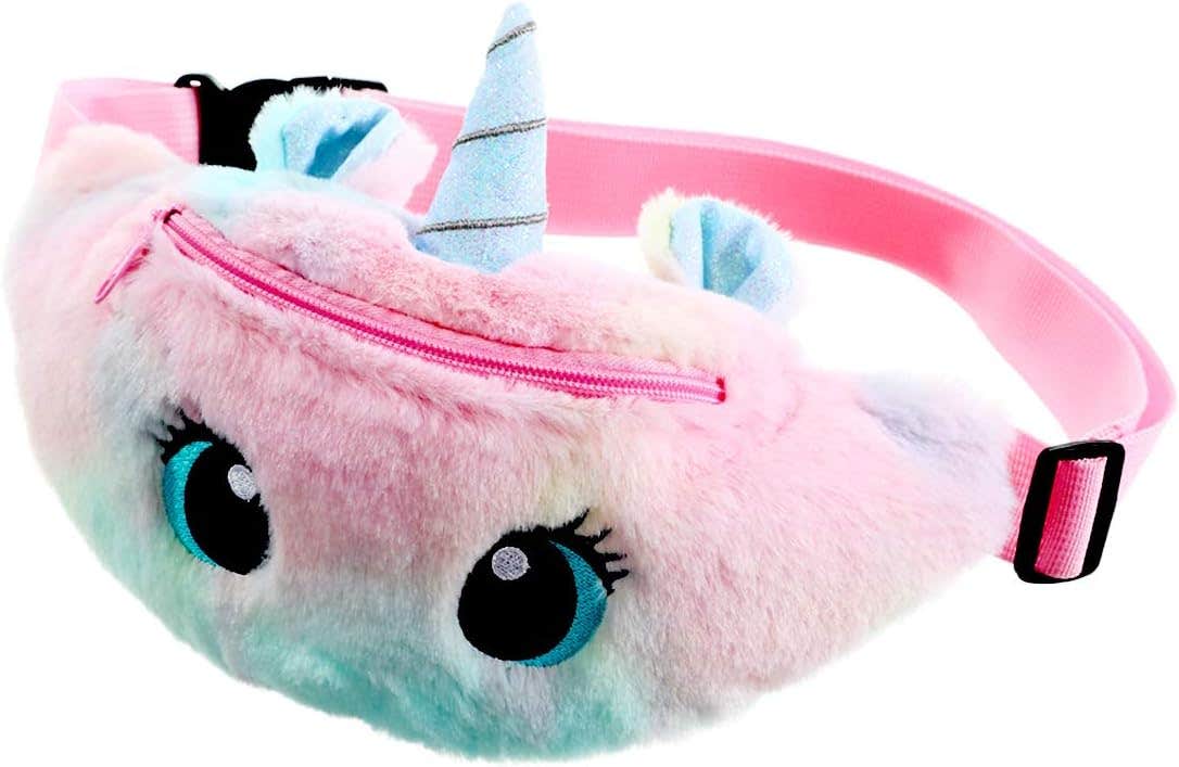 Vohoney Children's Unicorn Plush Shoulder Bag - Pink Waist Fanny Pack