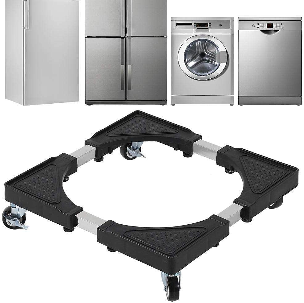 56x56cm Adjustable Mobile Refrigerator Cart